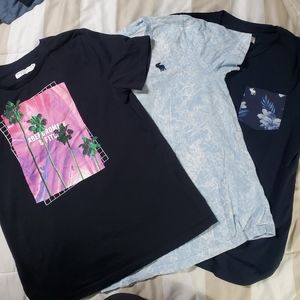 3 abercrombie tees